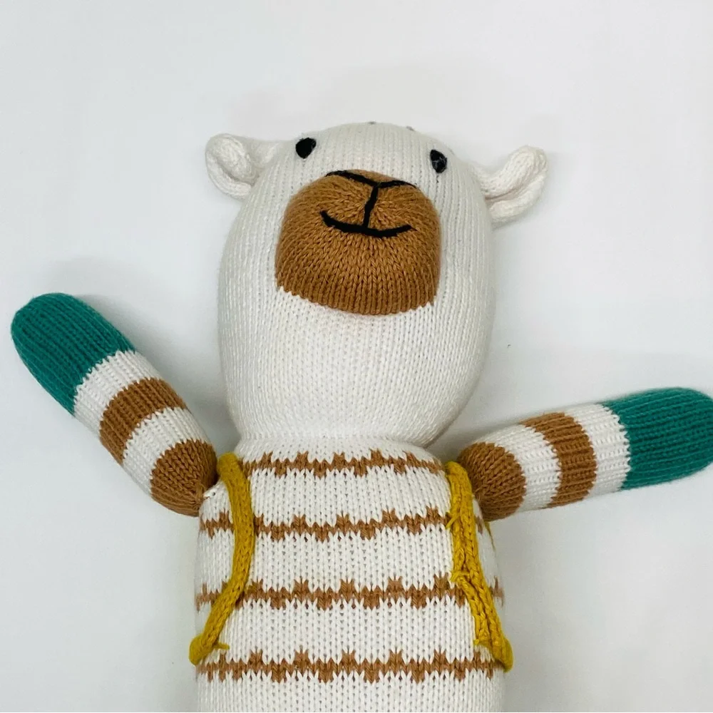 Pottery Barn Modern Baby Traveling Alpaca Plush Organic Cotton Knit Finn& Emma